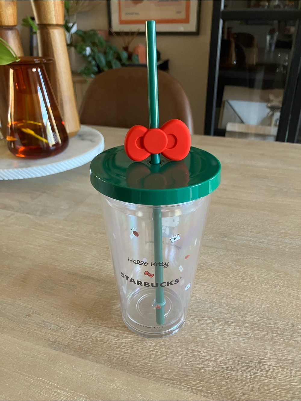 Starbucks x Hello Kitty 16oz Cold Cup with Red Ribbon Straw